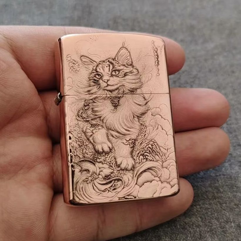 Vintage Collectible Lighters - Briquet à essence en cuivre rouge
