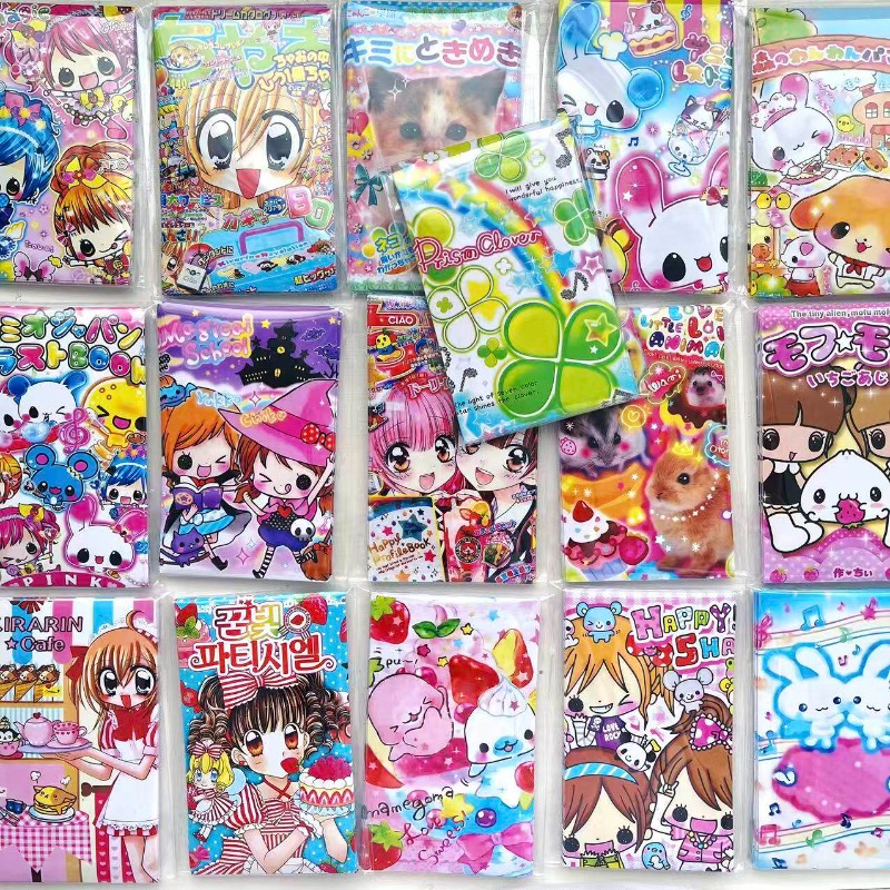 Vintage Items - 20 autocollants/paquet Heisei Rétro Anime Fille,