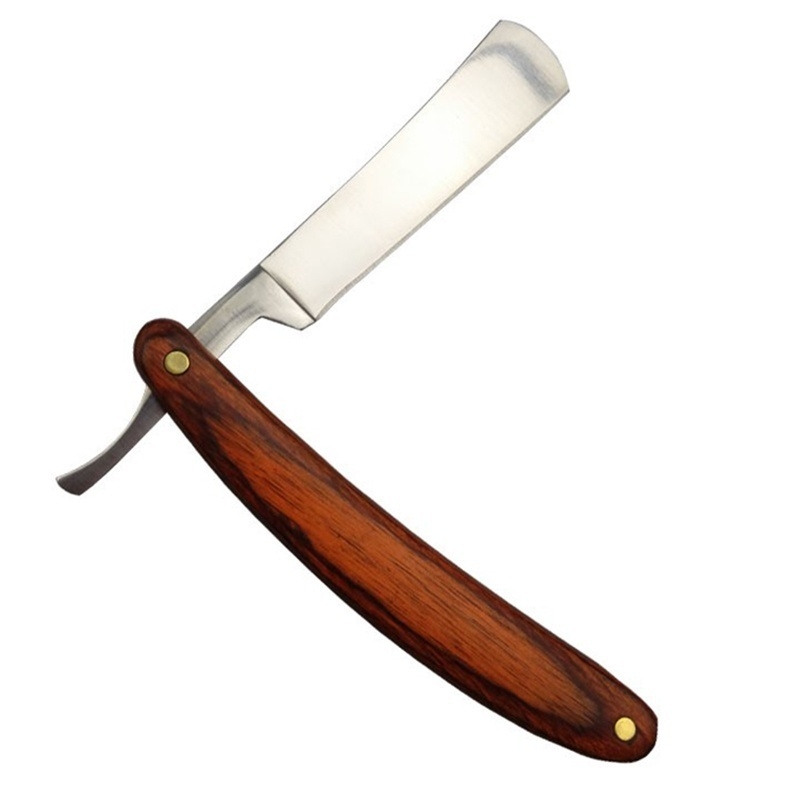 Vintage Collectible Knife - Couteau de rasage pliant avec manche