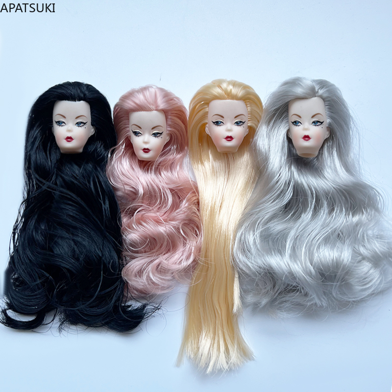 Vintage Items - Tête de poupée à cheveux ondulés
