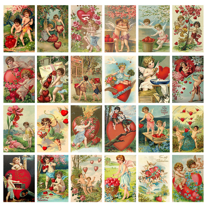 Collectible Vintage Greeting Cards - Carte postale vintage Léon's Day, collection