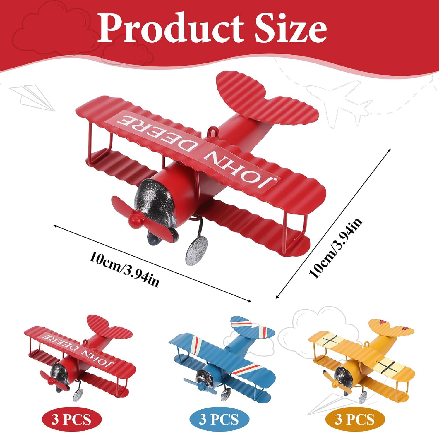 Modèle d'avion vintage en méta - Vintage Collectible Christmas Ornaments avis et prix