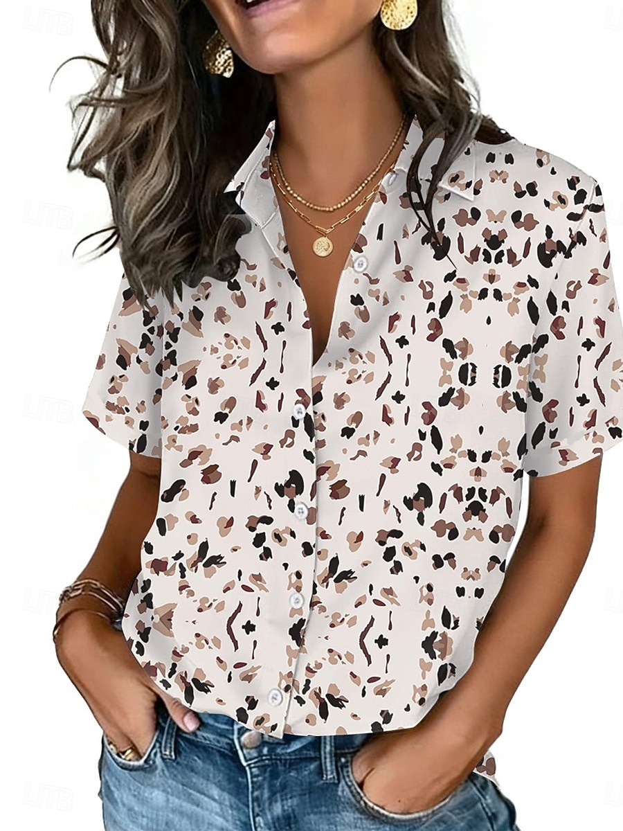 Chemise à col à pois pour femm - Vintage Collectible Buttons avis et prix