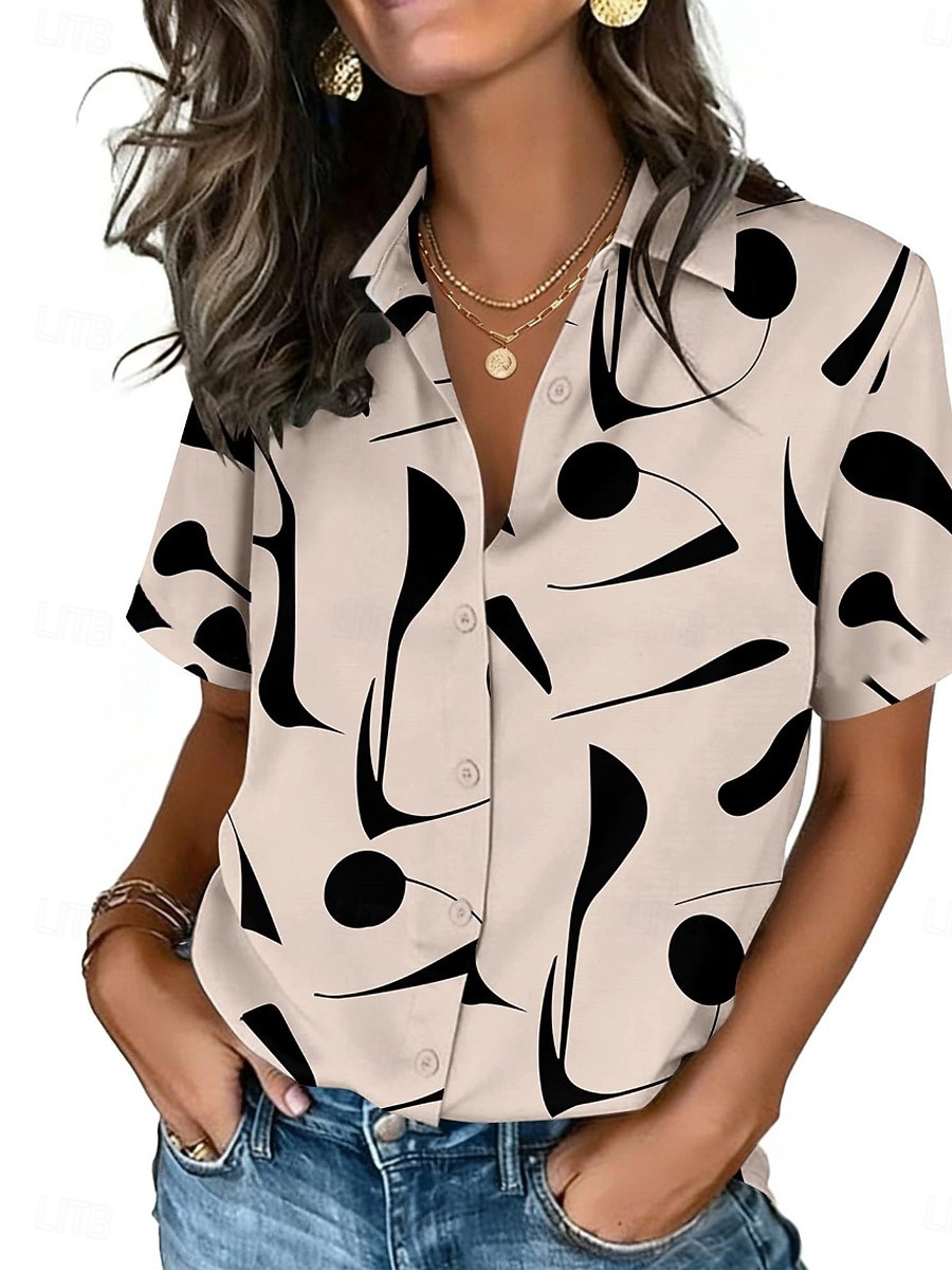 Chemise à col à pois pour femm - Vintage Collectible Buttons avis et prix