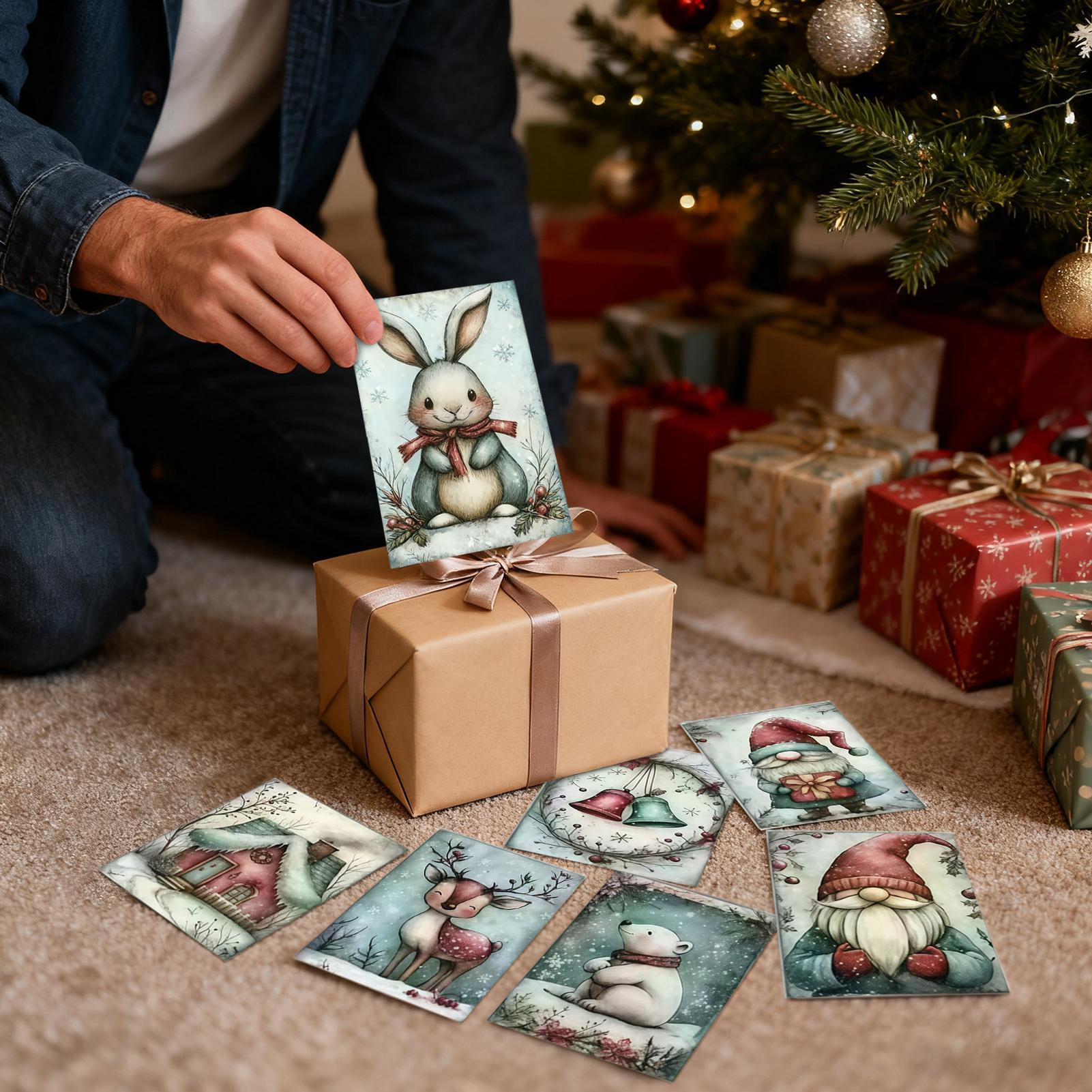 Cartes de noël 20 pièces à col - Collectible Vintage Greeting Cards avis et prix