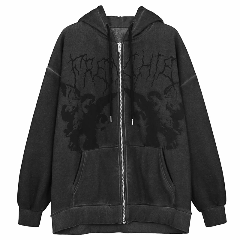 Sweat-shirt surdimensionné à c - Vintage Zip Hoodie avis et prix