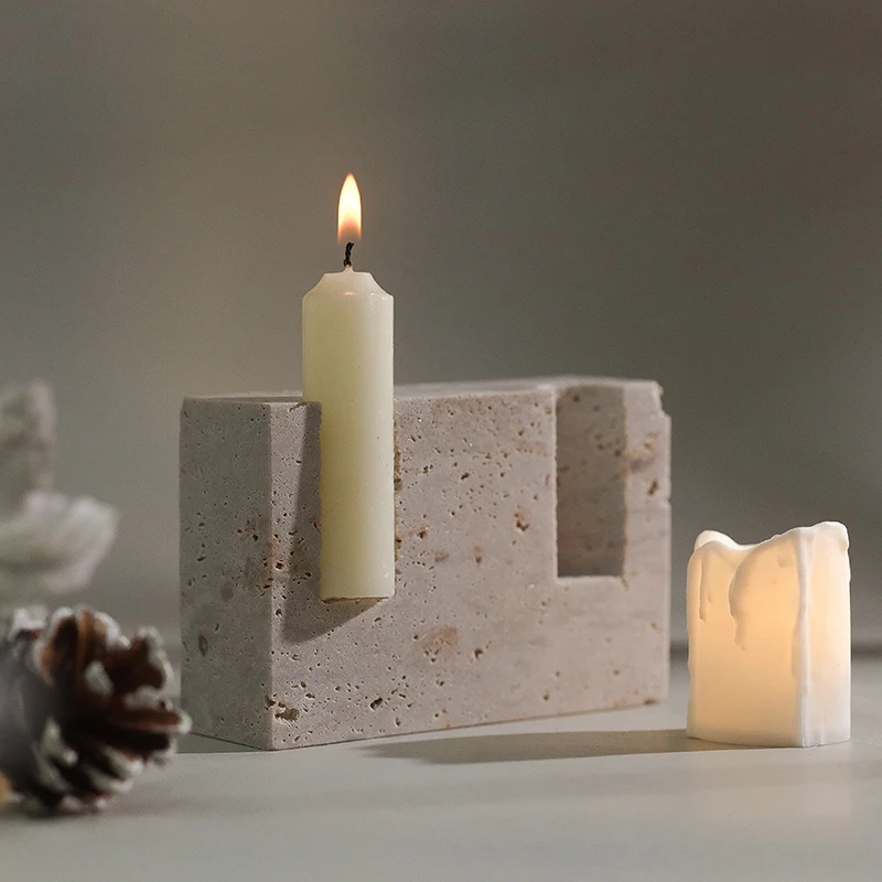 Porte-bougie conique en marbre - Collectible Vintage Matches avis et prix