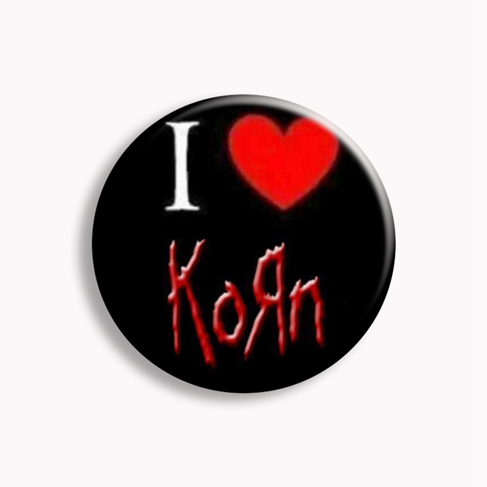 Broche de groupe Hip Hop Korn  - Vintage Collectible Buttons avis et prix