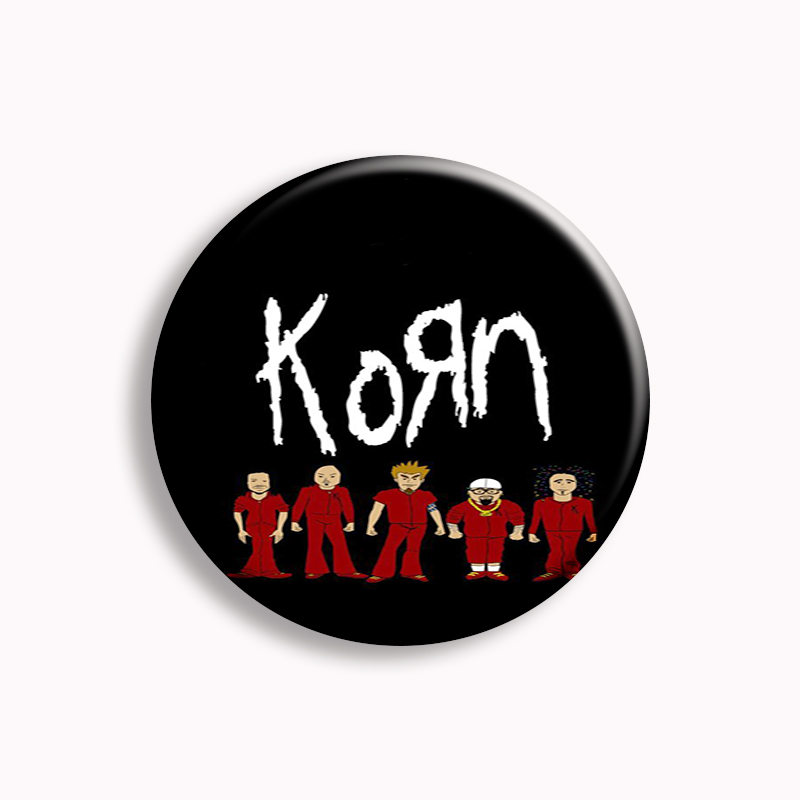 Broche de groupe Hip Hop Korn  - Vintage Collectible Buttons avis et prix