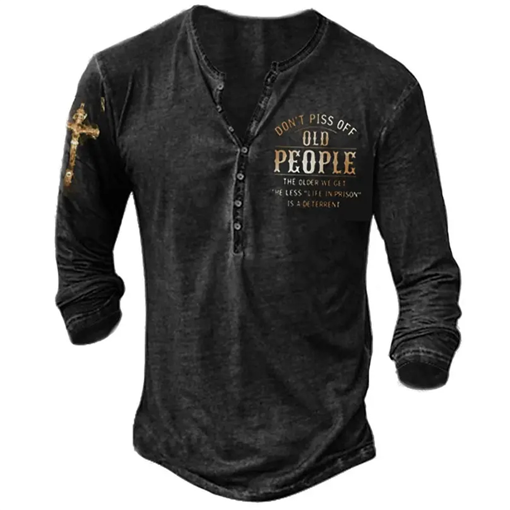 T-Shirt Vintage à manches long - Vintage Collectible Buttons avis et prix