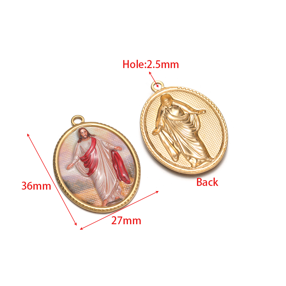 4 pendentifs ovales religieux  - Vintage Items avis et prix